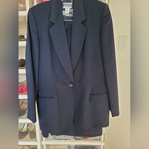 Pendleton 100% Virgin Wool Navy Skirt Suit
